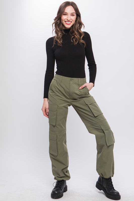 Army green cargo pants – Lavish 31