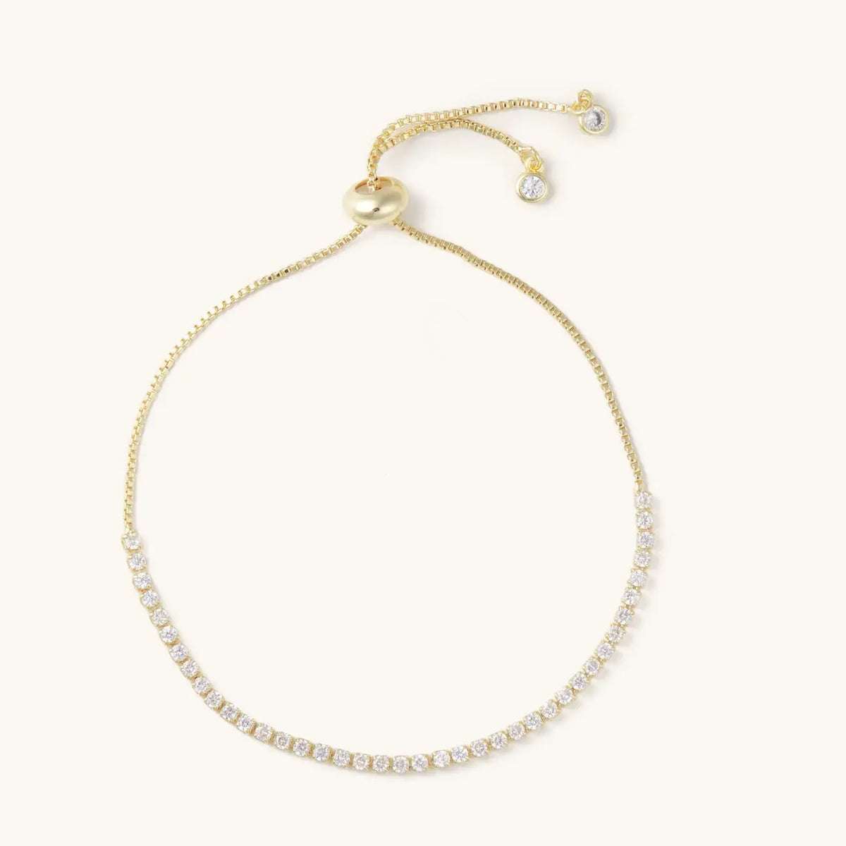 Diamond Chain Gold Slider Bracelet – Lavish 31