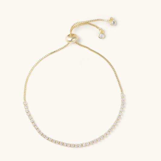 Diamond Chain Gold Slider Bracelet – Lavish 31