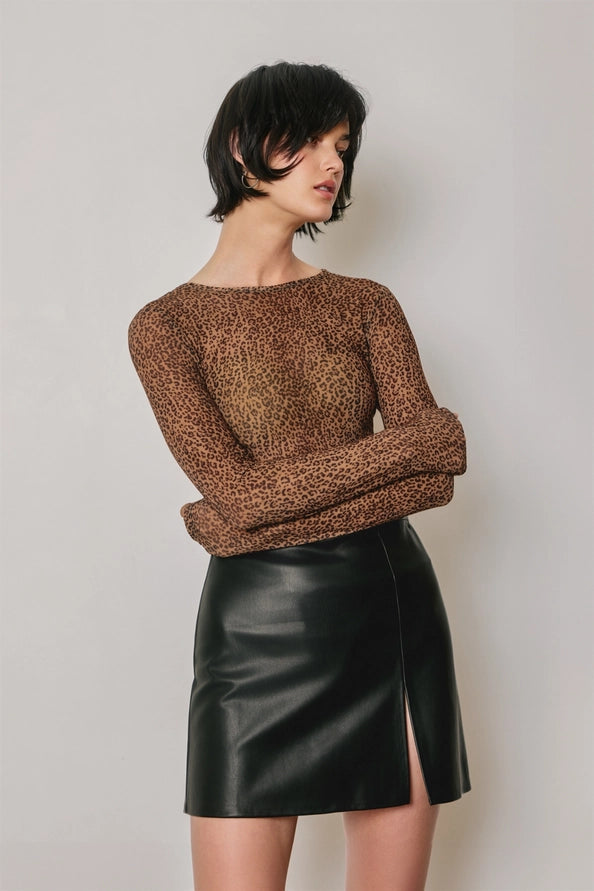 Cheetah mesh top – Lavish 31