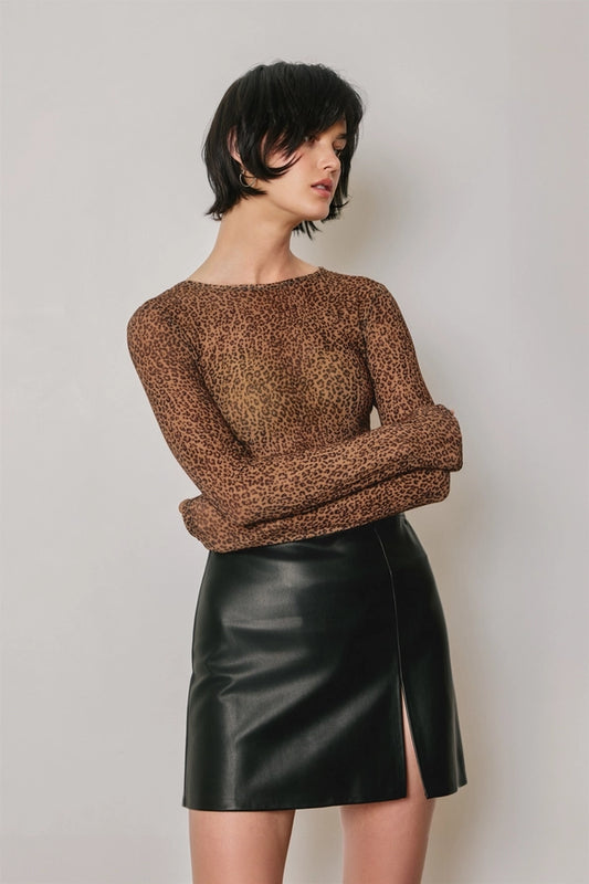 Cheetah mesh top – Lavish 31