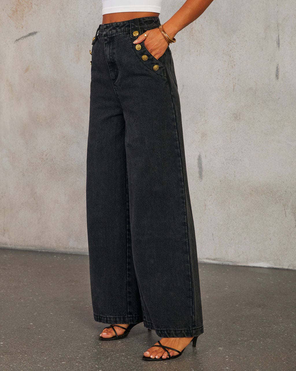 Loose denim wide leg pants: blue – Lavish 31 (view 9)