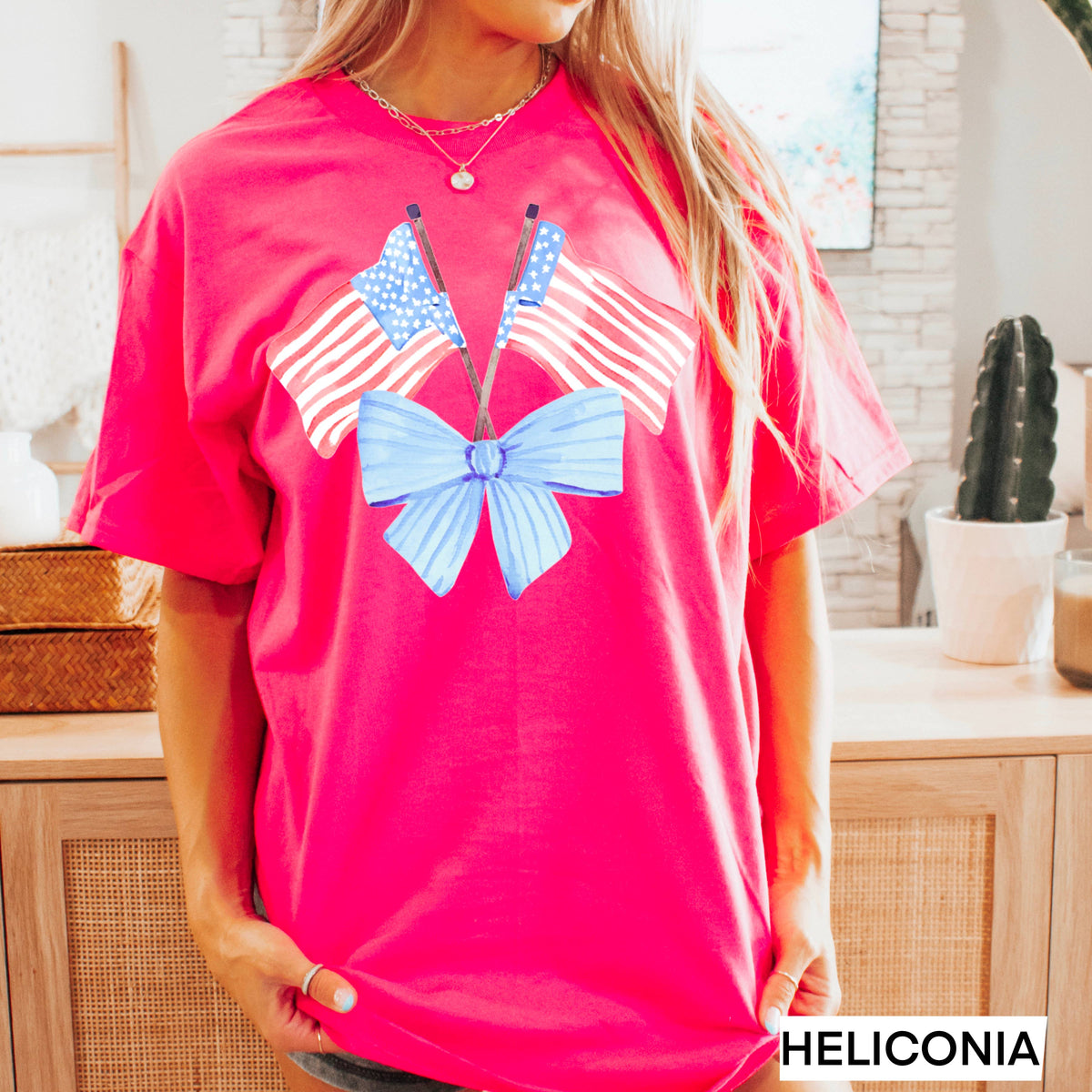 Black Coquette American Flag, July 4th Graphic Tee – Lavish 31 (view 17)