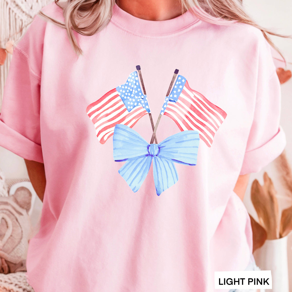 Black Coquette American Flag, July 4th Graphic Tee – Lavish 31 (view 14)