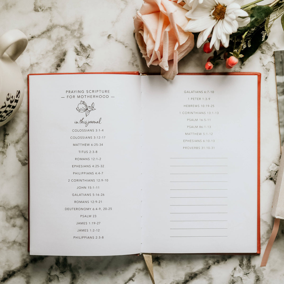 Praying Scripture for Motherhood Journal – Lavish 31 (view 4)